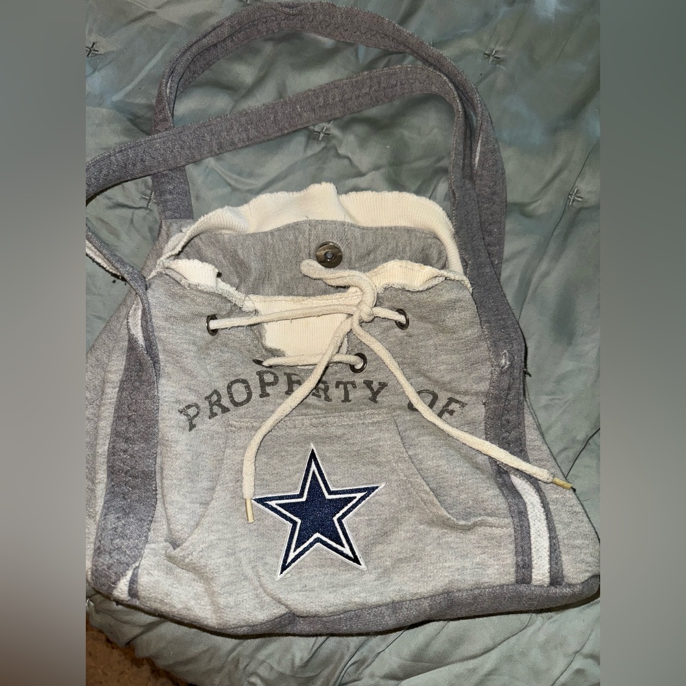 Gray and White Dallas Cowboys Bag